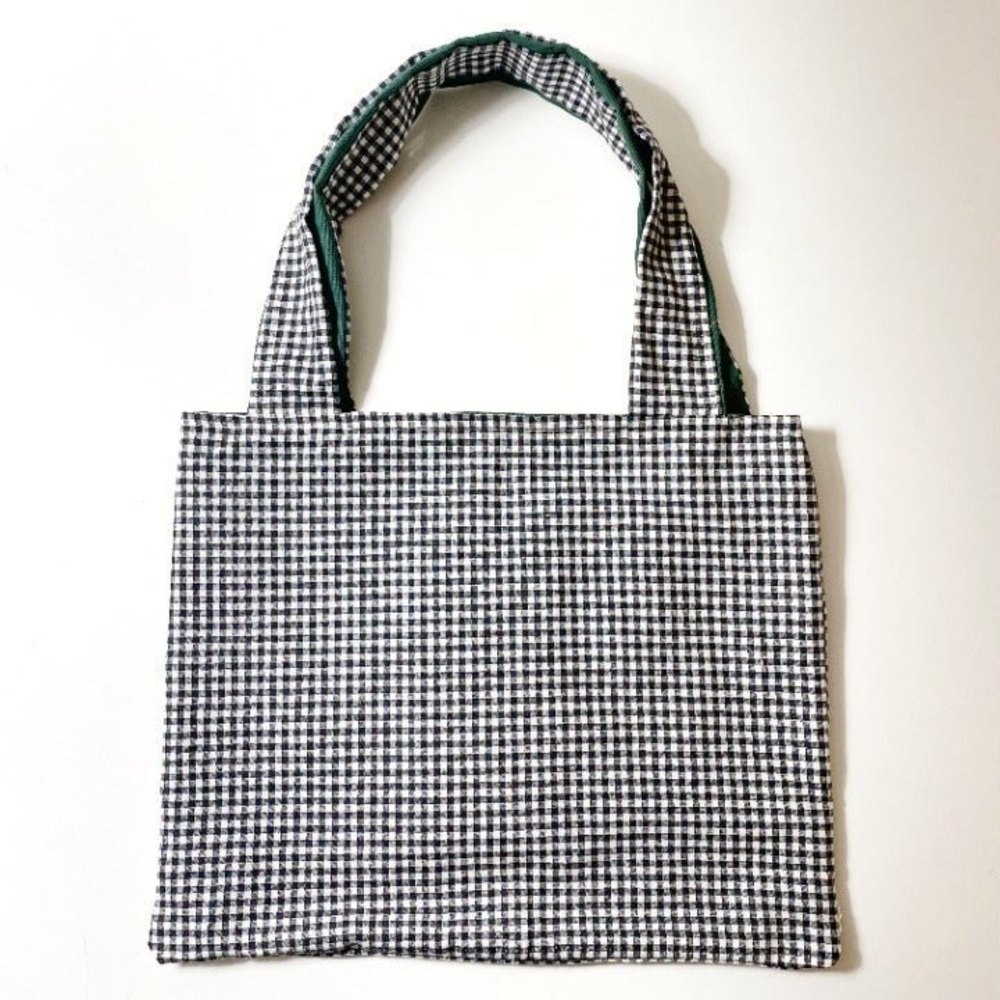 Handmade Gingham Tote Bag